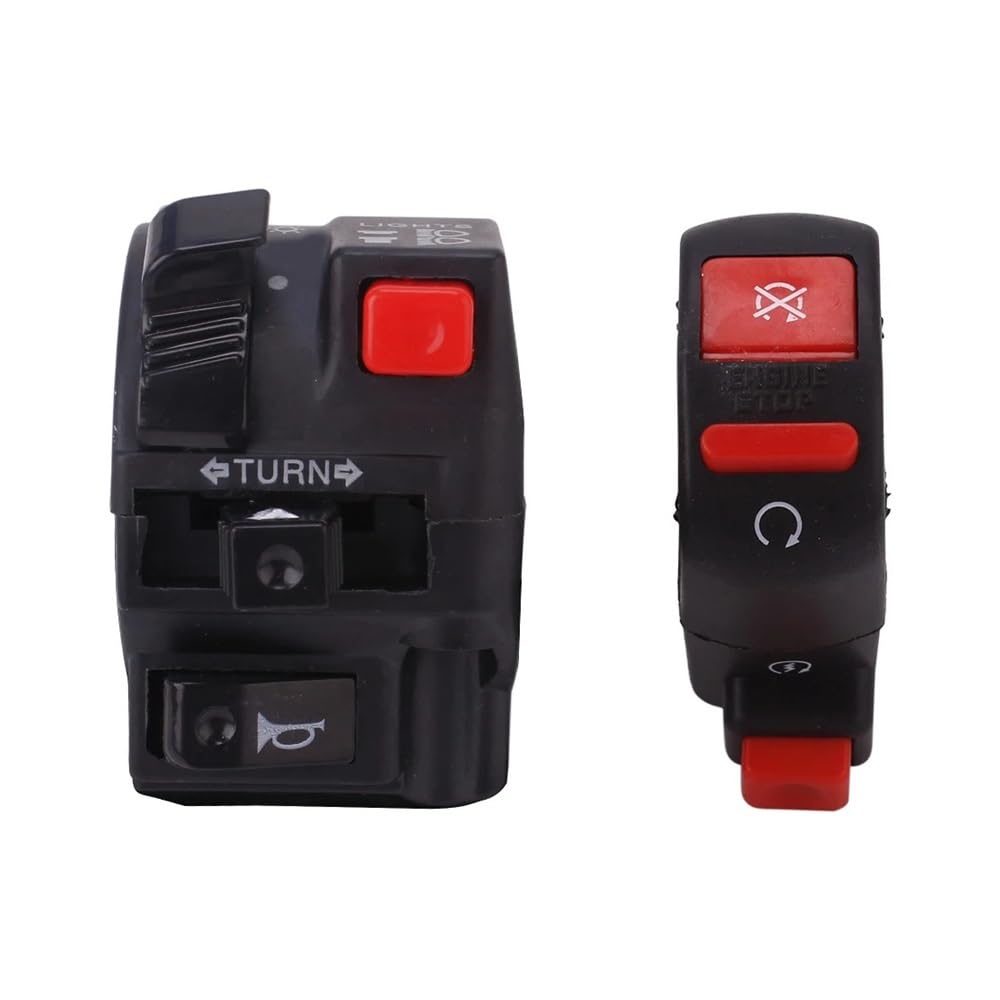 

Motorcycle Handle Switch Headlight Left and Right Turn Signal Horn Ignition Start Switch Handle One size