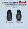 QVEE1 Zinc Alloy Car Remote Key Cover Case Shell Bag For Ford Fiesta Focus Ecosport Kuga C-Max S-Max Tourneo 2017 Keychain Accessories