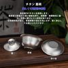 Boundless Voyage Titanium Gaiwan 130ml Chinese Portable Tea Set for with Storage Crystal Silver Ti3144D Double-Walled Teacup, Heat-Resistant,