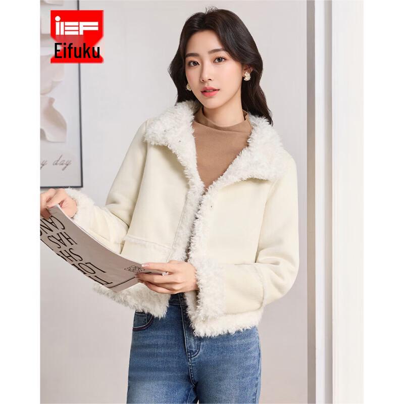 

IEF 2025 Winter Suede-Feel Fleece-Lined Jacket L