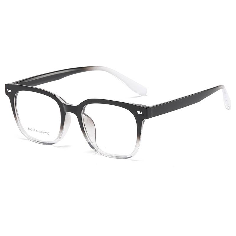 

Ретро Ультралегкие Унисекс Оправы для Очков из TR90 - Гонконгский Стиль, Черные, Совместимые с Рецептурными Линзами