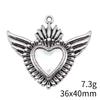 Christmas Decorations Charms Jewelry Gothic Style Peach Heart Charms Pendant Items Craft Pendants