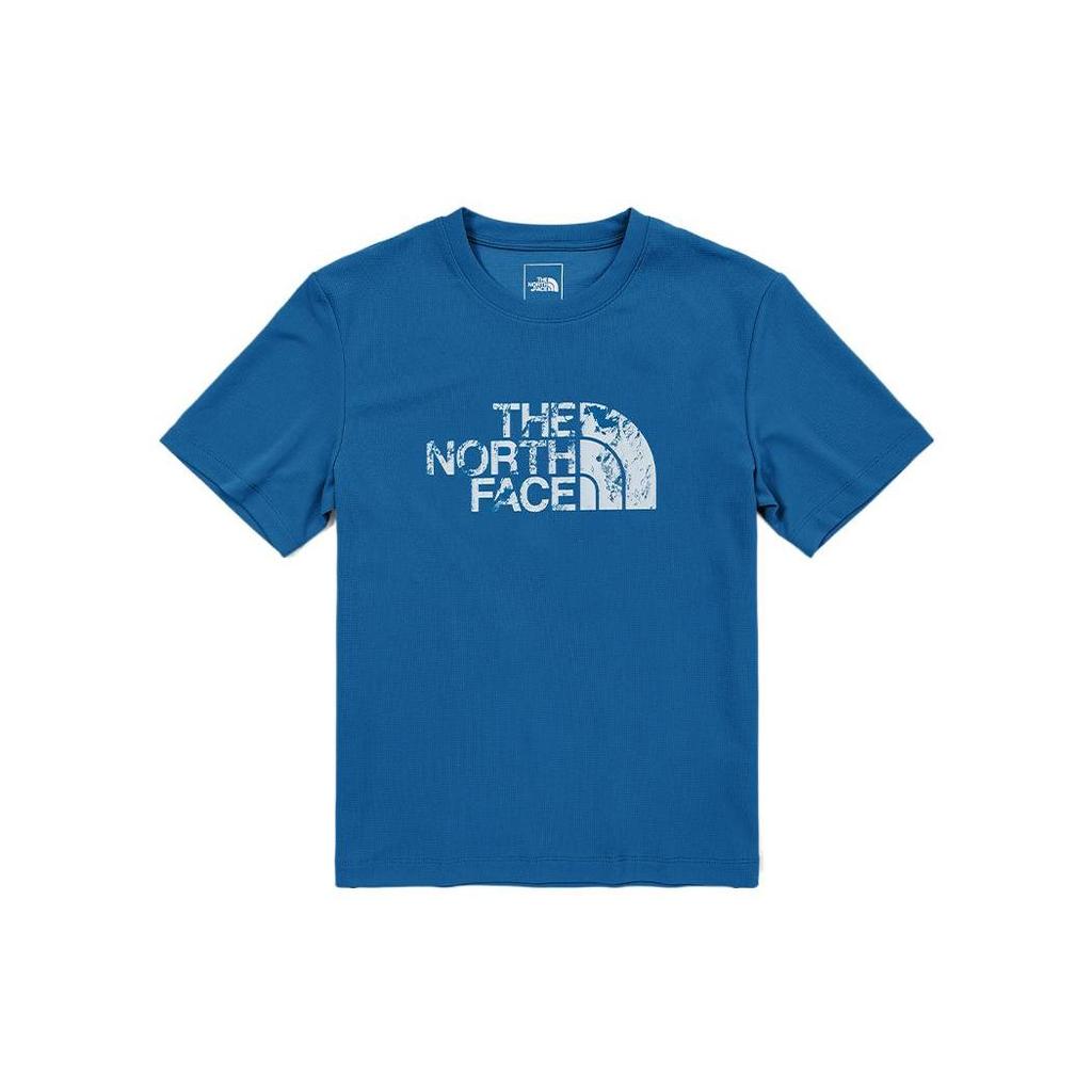THE NORTH FACE T Shirts Men's Blue Crew Neck Moderate Straight Fit NF0A7WBO-M19