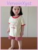 Adorable Summer Outfit For Toddler Boys And Girls Soft Cotton Two Piece Set
