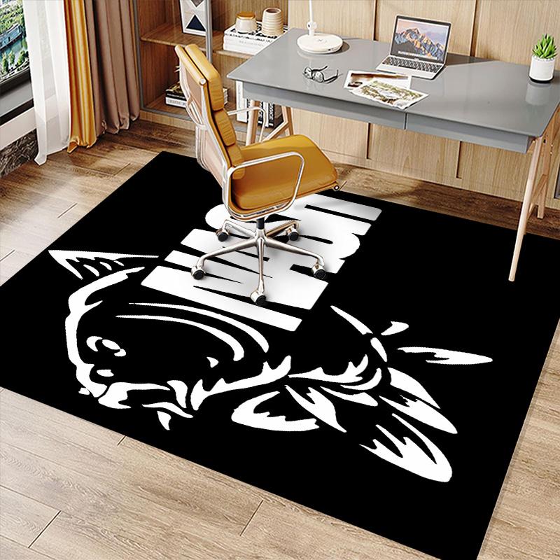 Nash Tackle Printed Absorbent Washable Carpet, Non-Slip Bathroom Mats, Kitchen Rugs, Yoga Mat,Living Room Entrance, Camping Picnic Rugs
