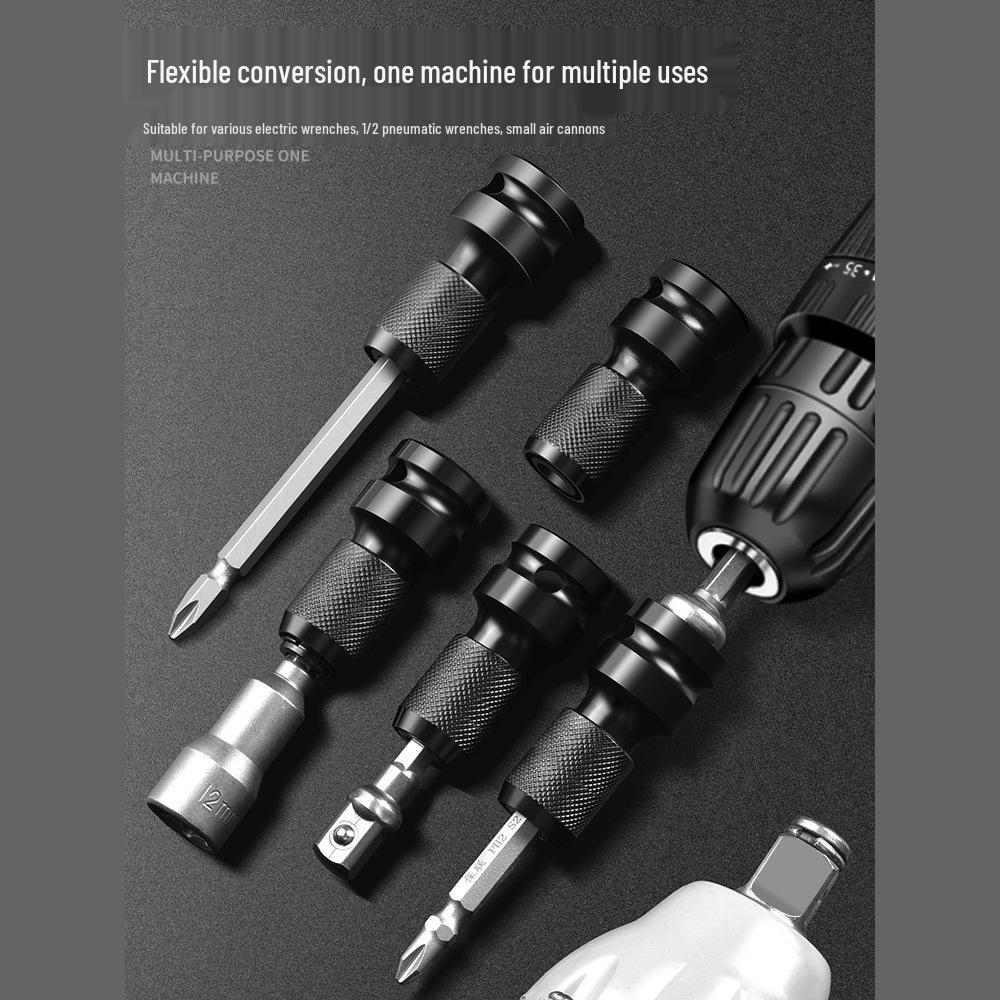 Multifunctional Electric Drill Converter Set: Air Impact Wrench Socket, Drill Chuck, and Connector