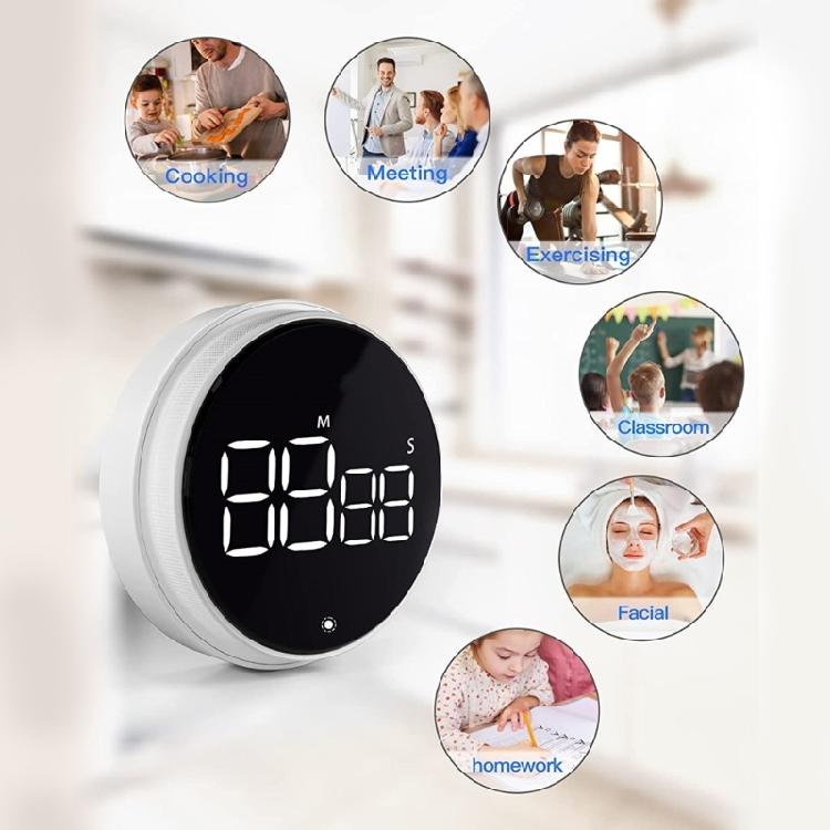 Digital Kitchen Timer Magnetic Countdown Countup Timer Large LED Countdown Timer