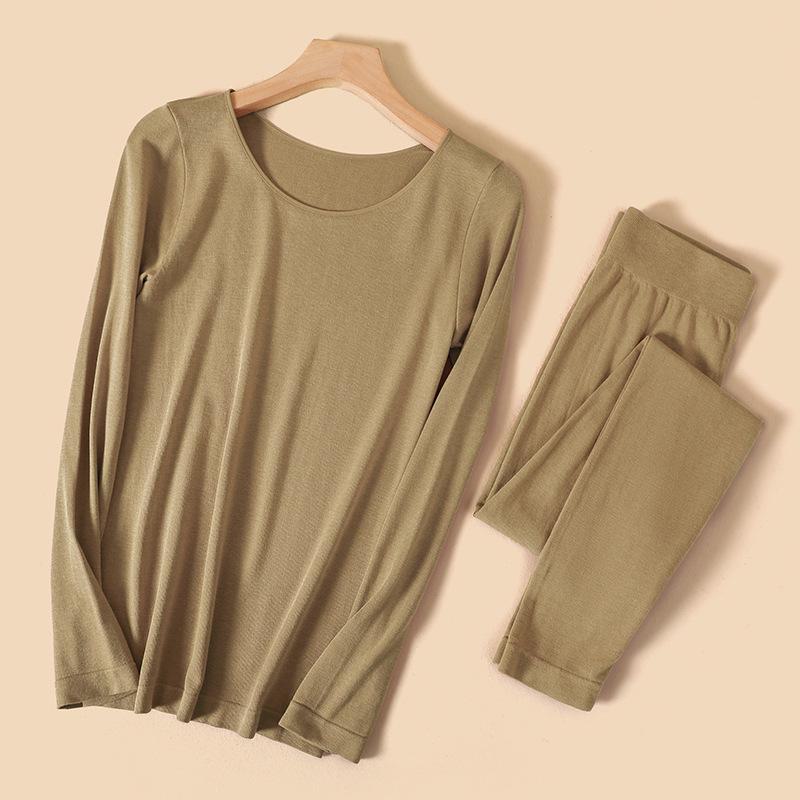 Women's Thermal Wool Underwear Set for Autumn/Winter - Warm, Lightweight, and Comfortable