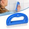 Curved Handle Gap Brush Fine Bristle Scrubber Brush Durable Car Cleaning Brush  Car Floor Mats