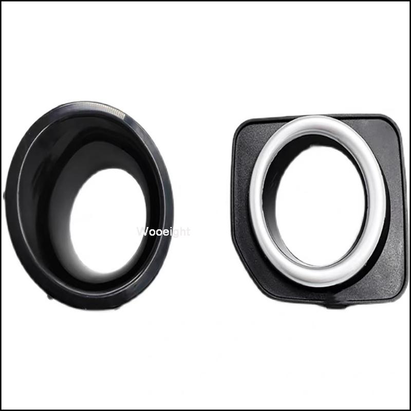 Wooeight 2X Front Bumper Fog Lamp Foglight Cap Frame Grill Bezel For Land Rover Discovery 4 2010-2013 2014-2016 Auto Replacment