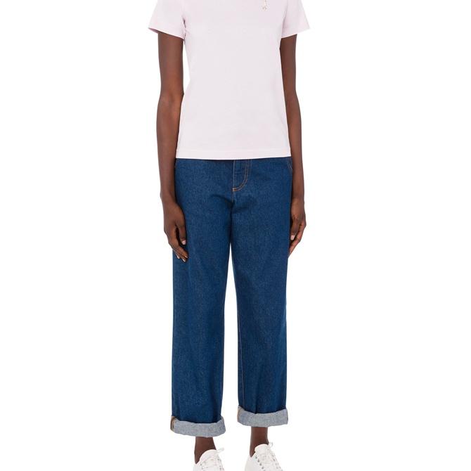 MOSCHINO Small Goose Cotton Jersey Short Sleeve T-Shirt