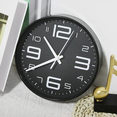 8 Zoll einfache, modische Wanduhr, leise, schön, dreidimensional, geeignet für Arbeitszimmer, Wohnzimmer, Schlafzimmer, um Freunde zu schicken