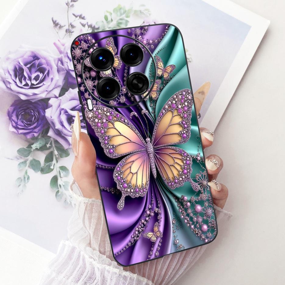 For Tecno Camon 30 Premier Case CL9 Luxury Butterfly Painted Cover Soft TPU Phone Case For Tecno Camon 30 Pro 5G Camon30 4G Bags