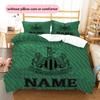 Custom Name Newcastle United Pattern Bedding Quilt Set  Home Decoration  Gift (1 * duvet cover + 2 * pillowcase  without core)