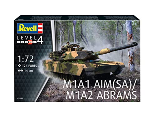 Revell 1/72 scale US Army M1A2 Abrams plastic model kit 03346