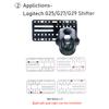 USB Handbrake and Racing Game Shifter Universal Installation Support Board, Suitable for G25/27/29/920/923 T500 (single Board)