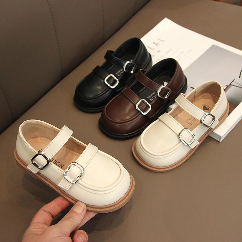 Mädchen Lederschuhe für Party Hochzeit Mode Kinder Auftrittsschuhe Kinder Mary Janes Schuhe Alles Passend 2024 Frühling Herbst