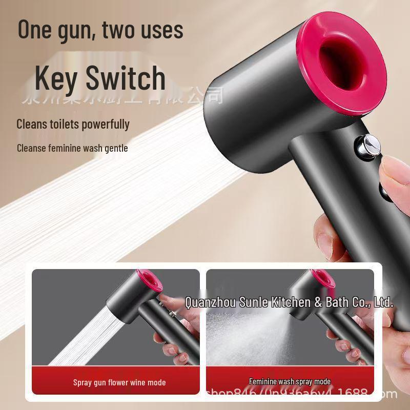 High-Pressure Bidet Spray Gun with Dual Settings