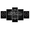 18 Stile 5 Stück Der Koran Motto Moschee Poster Wandkunst Leinwand HD Gedruckt Islamische Kalligraphie Ölgemälde Bilder Heimdekoration