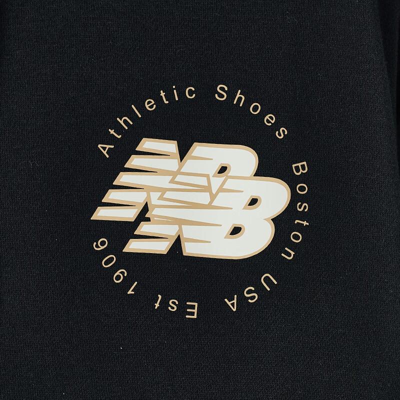 New Balance Sweatshirts Men's Black Hooded Moderate Other AMT23348-BK