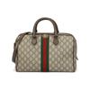 Ophidia Double G Logo Detachable Shoulder Strap Zipper Closure Canvas And Leather Trimmed Medium Shoulder Bag 772065-96IWG-8745