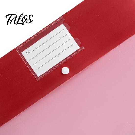 Plastic Project Folders 8Pcs Document Folders, A4 Size File Envelopes with Snap Button And Student Test Paper Organizers Label Pocket, Thickened