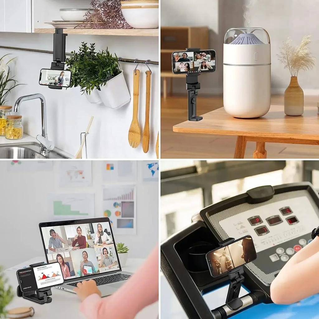 Portable & Foldable Mobile Phone Holder Travel Stand Desktop Flight 360° Rotation Selfie Stand for Watching Dramas