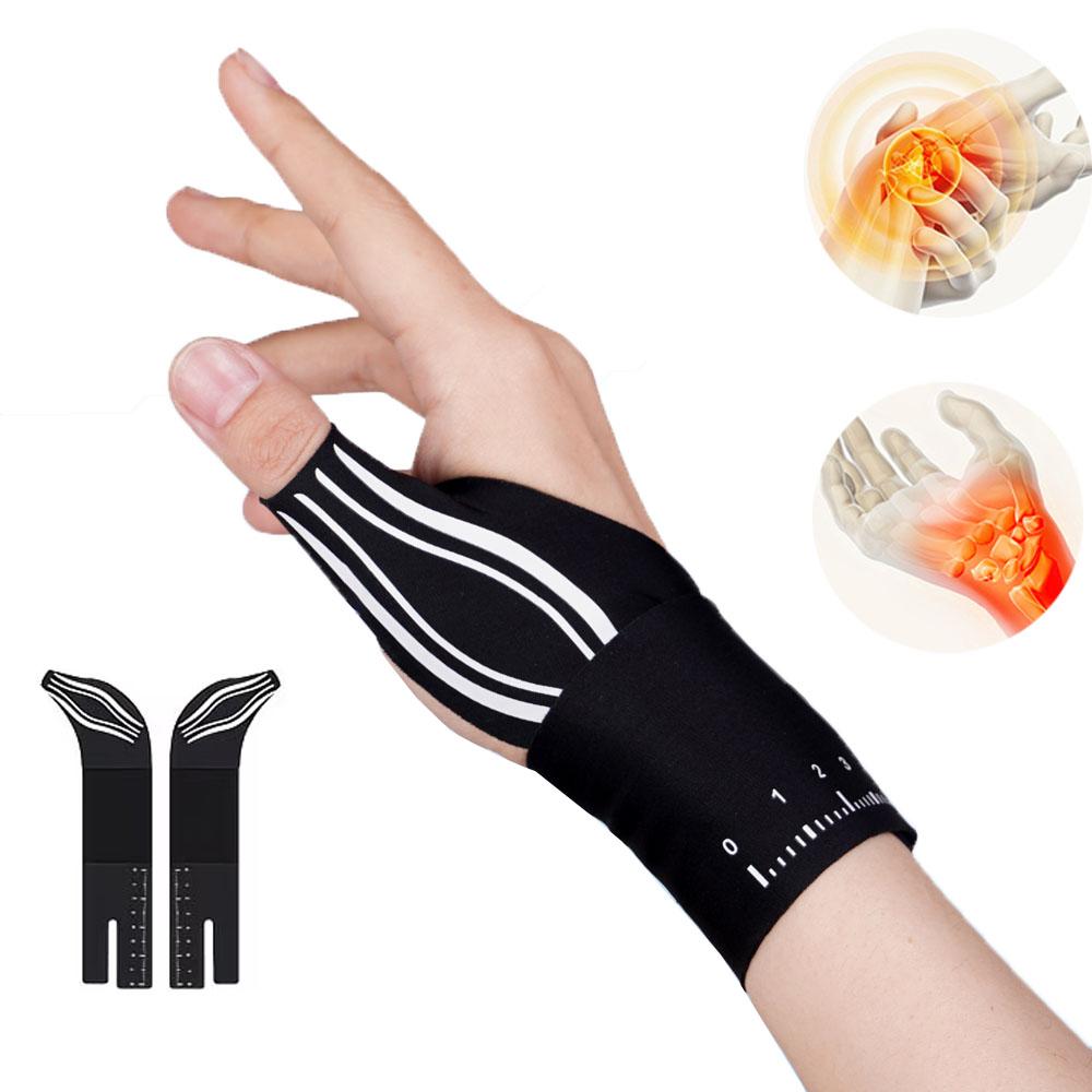 1PCS 2-in-1 Ultra-Thin Thumb & Wrist Brace - Adjustable Compression for Carpal Tunnel, Trigger Thumb, Tendonitis & Ulnar Support