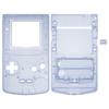 eXtremeRate Replacement Shell Full Housing Cover with Buttons, IPS Upgraded, for Game Boy Color. Clear material. Compatible with GBC OSD IPS, Regular
