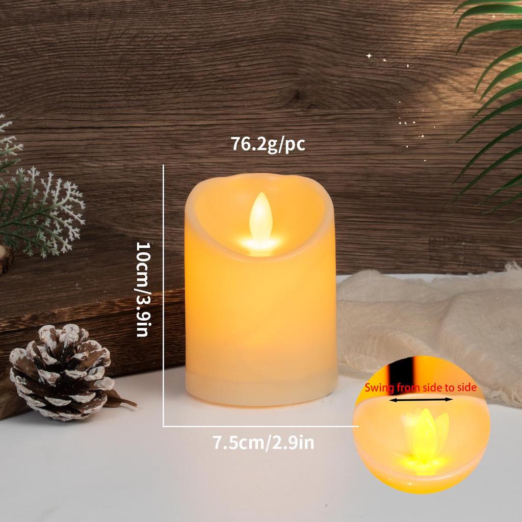 Flameless LED Swaying Candle: Romantic Birthday Concert Simulation