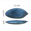 Ceramic Tableware Irregular Leaves Dinner Plate Decorations Sushi Dish Home Restaurant Large Fish Plate Dishes and Plates Sets