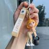 Cute Yoga Girl Silicone Keychain Adorable Cartoon Yoga Girl Design Key Holder Cute Pendant for Purse Ideal Gift for Teen Girls