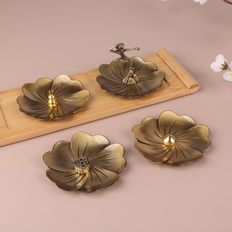 Vintage Fragrance Insert Thread Stick Fragrance Incense Burner Plate Holder Cucurbitar Fragrant Seat Base Incense Clip Decor