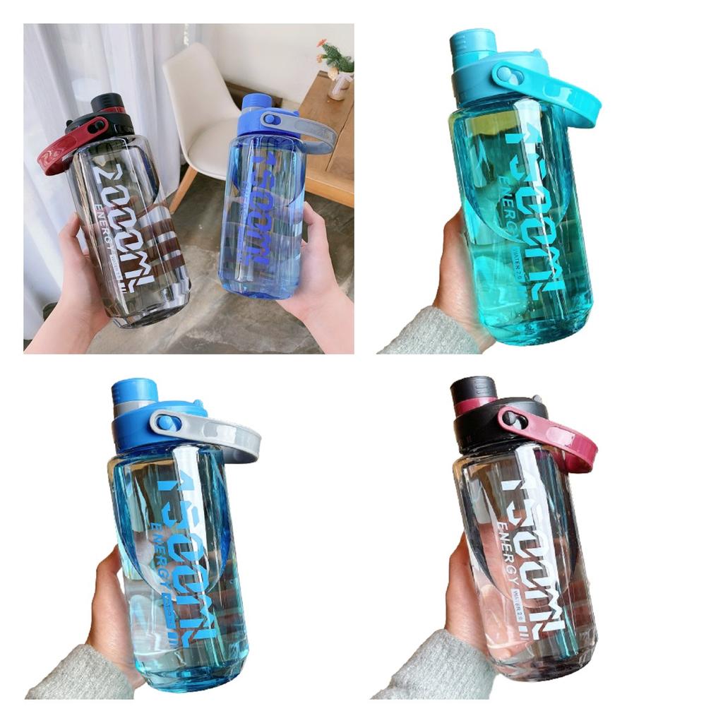 Capacity Plastic Large Cup Water Bottle With Handle Outdoor Indoor Adults Sports