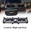 Full Chrome Front Center Air Outlet Vent Dash Panel Grille Cover For BMW 7 Series F01 F02 730 735 740 64229112151 64229115859