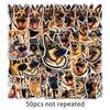 50 German Shepherd Cartoon Animal Stickers for Phones, Cases, Journals