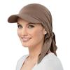 Classic Polyester Spandex Turban Hat Sunscreen Curved Brim Baseball Cap Solid Color Sun Hats Sun Protection