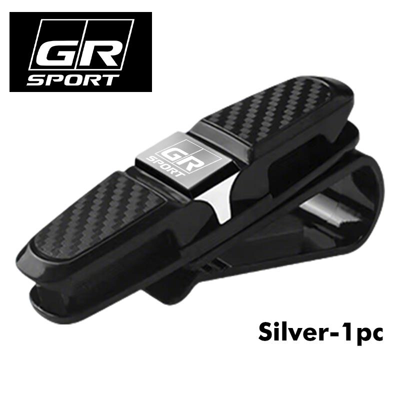 WSR4  Car Sun Visor Glasses Storage Clip Sunglasses Clips Card Ticket Holder For Toyota Camry Highlander C-HR Hilux Vios Rav4 Prius