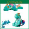 Cute Color-changing Chameleon Plush Toy Long-haired Stuffed Lizard Doll Wholesale Gift Decoration