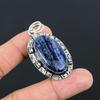 Daughters Day Sale Sterling Silver Sodalite Gemstone Bezel Wife Pendant Jewelry