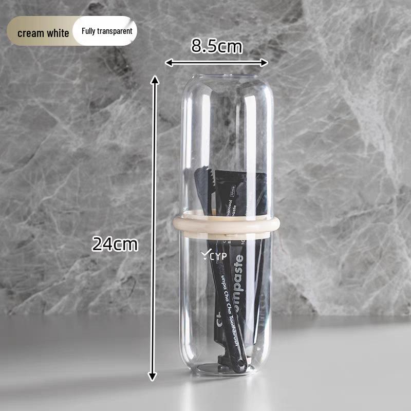 Portable Travel Toothbrush and Rinsing Cup for Kids - Tooth Mug & Holder