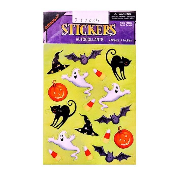 Amscan Halloween Sticker Sheet (Pack of 4)