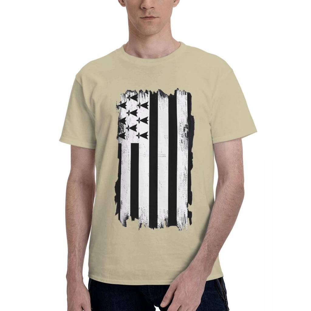 BRITTANY GRUNGE FLAG 100 Cotton Casual Breathable Confortable Cute Mens Clothing Deals Man Clothes