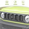 ANTC 6ps Grille Cover for Suzuki Jimny Sierra Light Black with Carbon Grille Insert Accessories (2019+) JB64/JB74, Rim, Fiber,