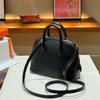 Goatskin Shell Bag New Mini Portable Messenger Bag Genuine Leather Shoulder Women's I Bowling Small Square Bag