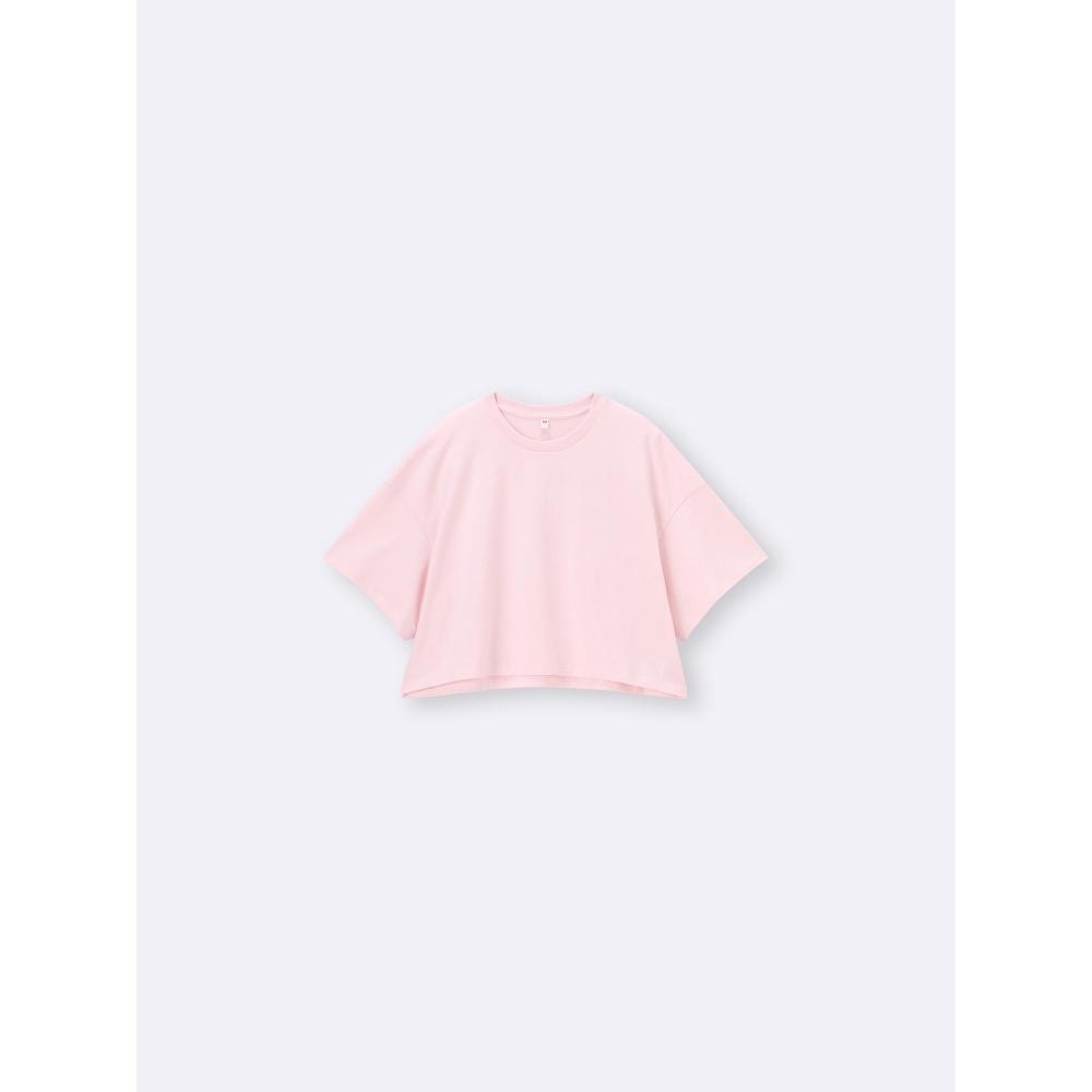 Gu By Uniqlo Girls CoTTon Oversize Cropped T shirT Jr