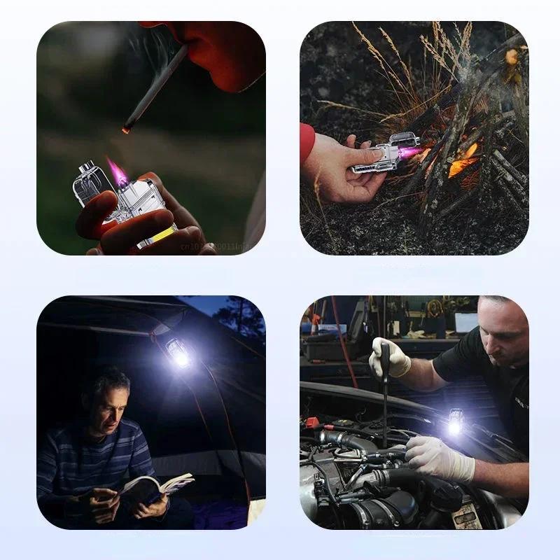 Waterproof and Windproof Flashlight USB Rechargeable Portable Outdoor Camping Lighting Tool Men's Gift Surprise Gift