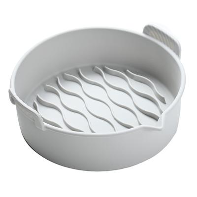 Fryer Silicone Pot with Handle Foldable Easy To Clean Reusable Fryer Baking Pan for Cake BBQ Ovens