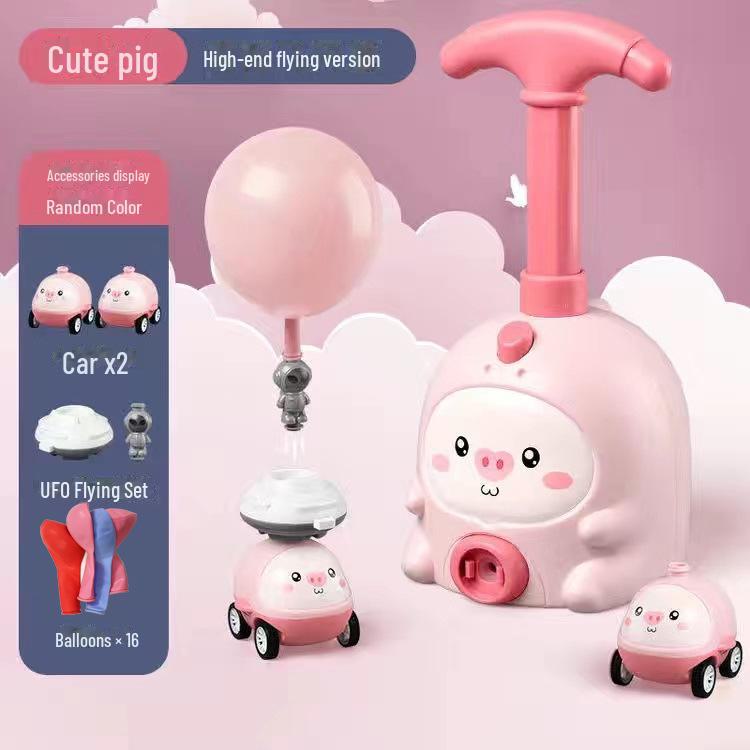 Douyin Piggy Power Air Scooter: Children's Balloon-Powered Animal Toy