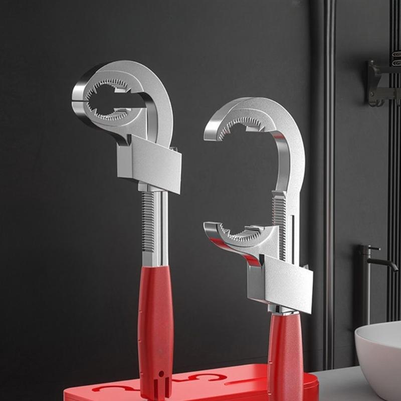 Heavy Duty Adjustable Double Ended Sink Wrench Tool For Plumbing Repairs Disassembly Assembly And Tight Space Operation